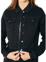 Judy Blue JB7872 Black Rhinestone Embellished Jacket