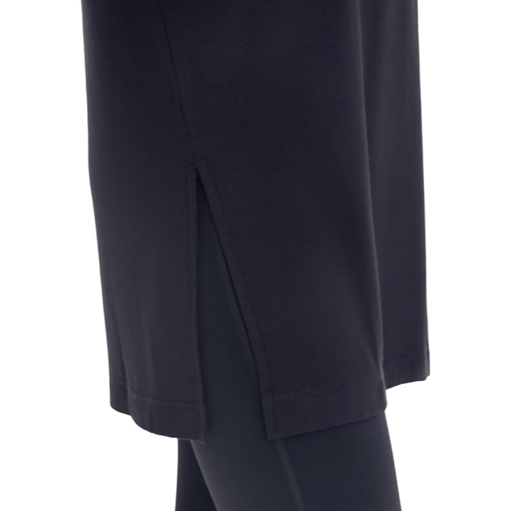 Black Dolman Sleeve Oversized Tunic Tee