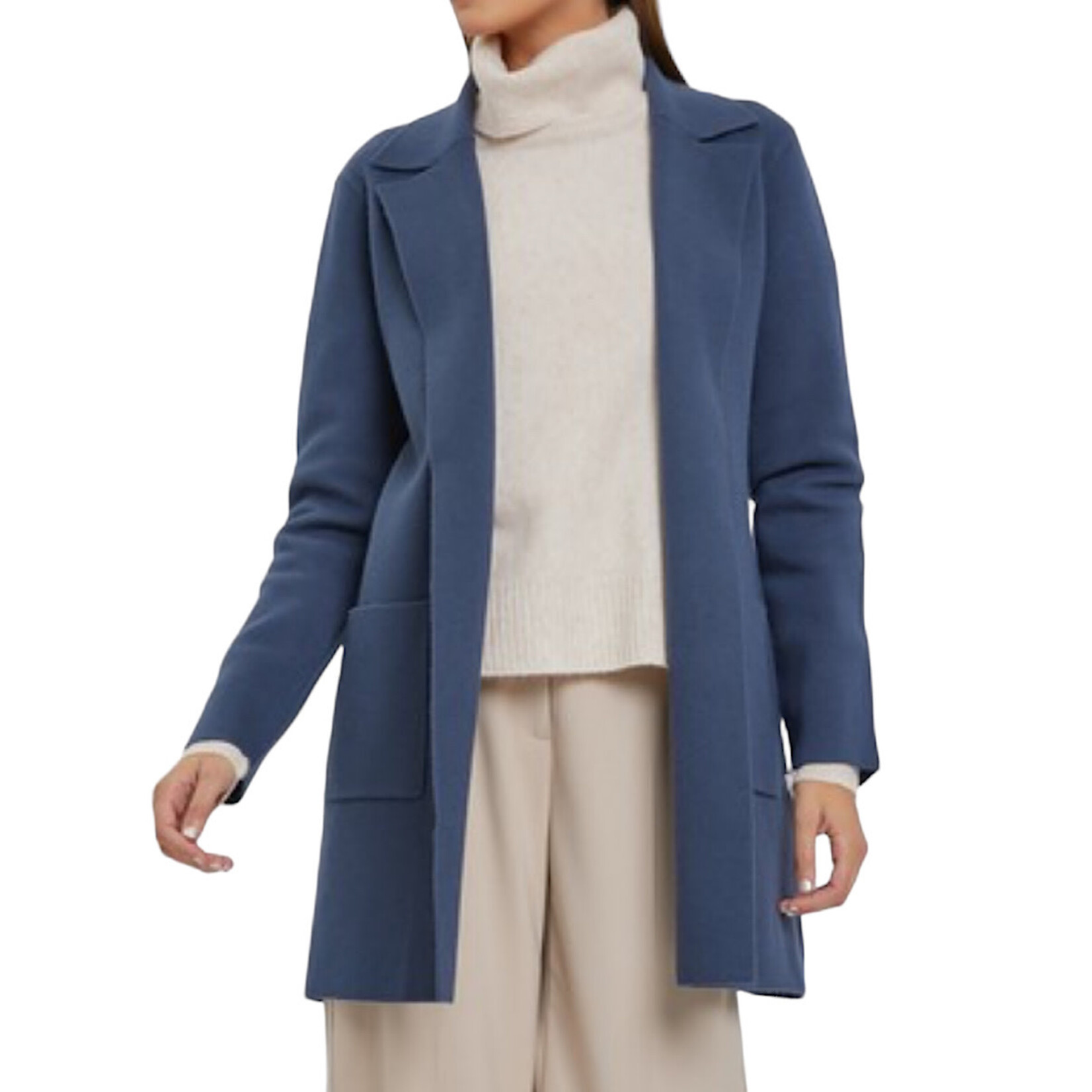 Midnight Daphne Collared Cardigan