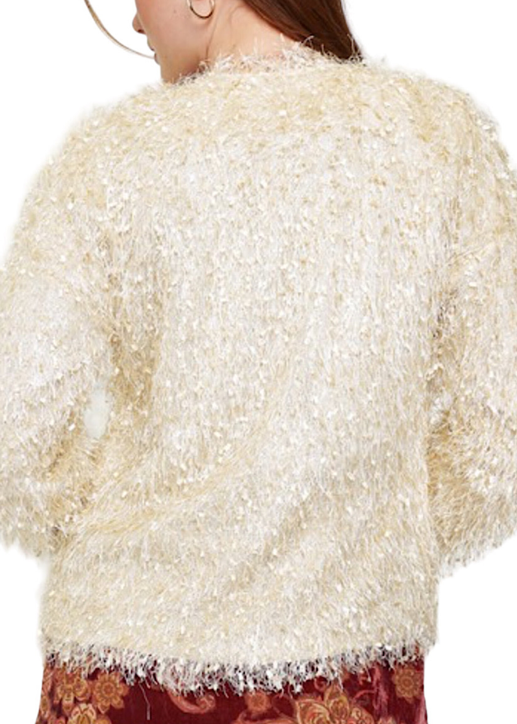 Ivory Faux Fur Jacket