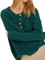 Hunter Sweater Top with Side Slits