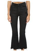 Mica Denim MDP-F149BK High Rise Crop Flare