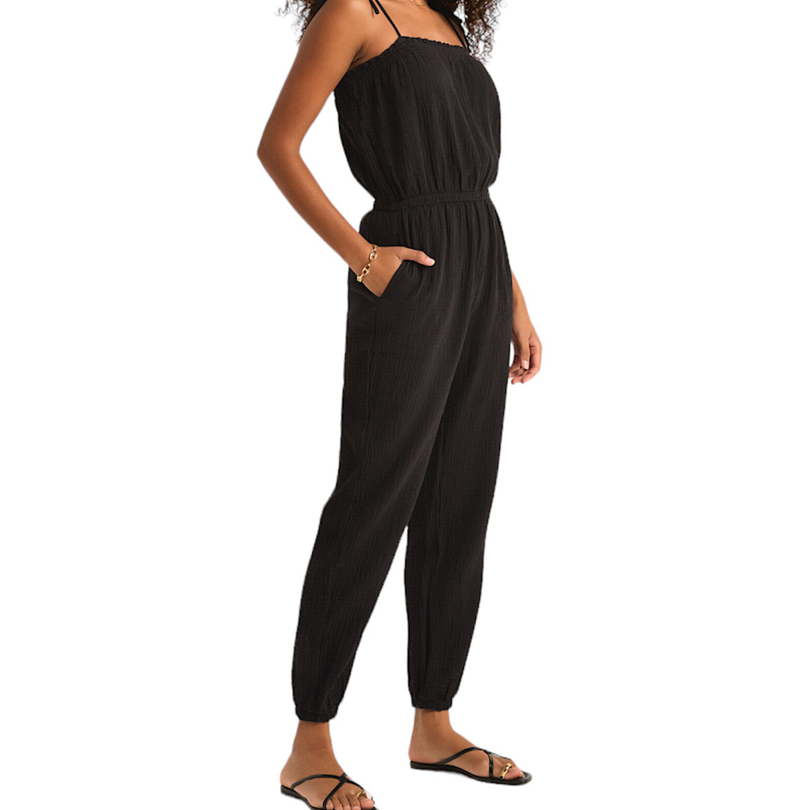 Z Supply Z Supply Kiara Gauze Jumpsuit Black