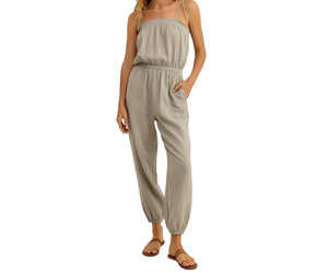 Z Supply Kiara Gauze Jumpsuit Pale Jade - Main Street Boutique