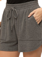 Charcoal Soft French Terry Shorts