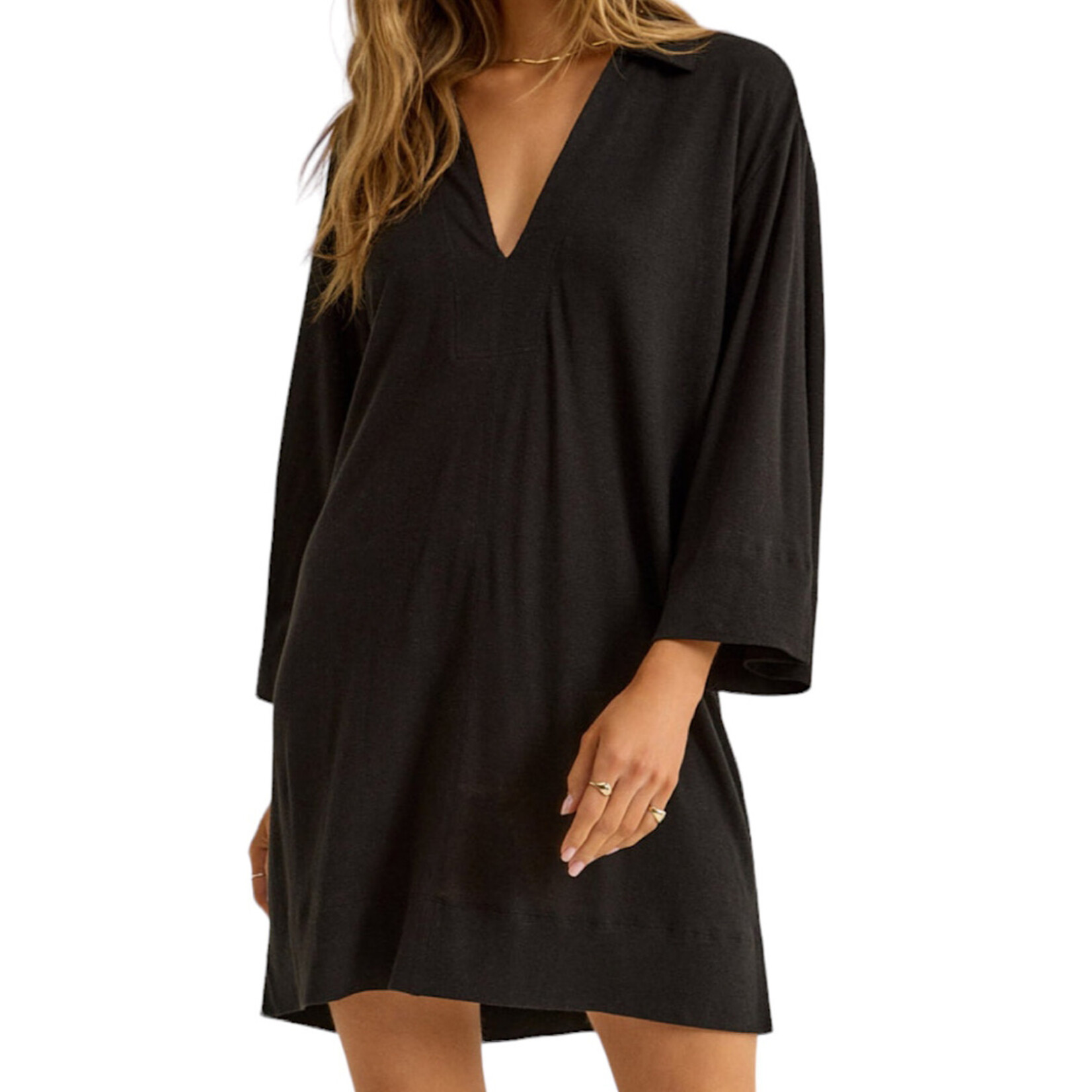 Z Supply Z Supply Mallory Slub Cover Up Black