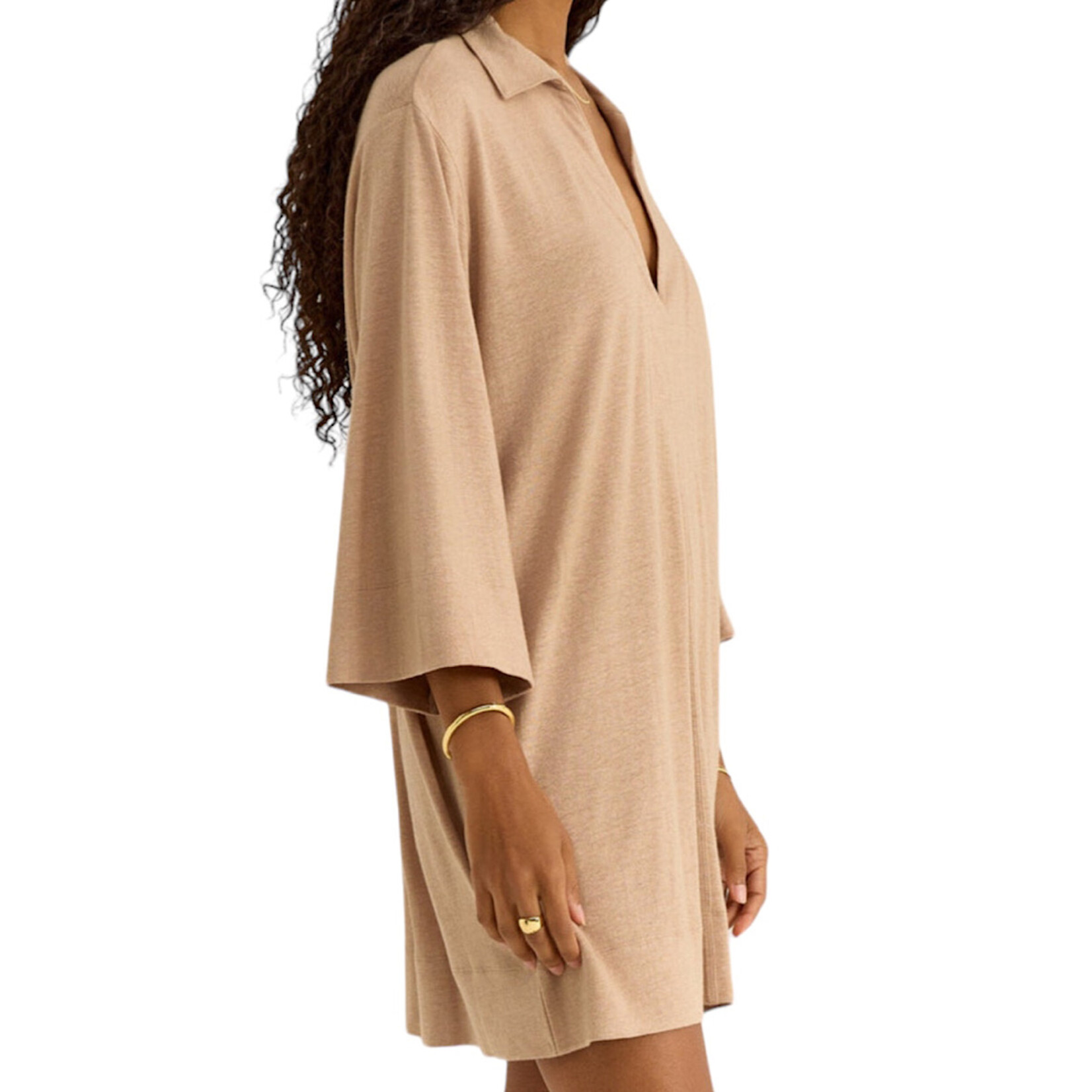 Z Supply Z Supply Mallory Slub Cover Up Iced Coffee