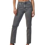 Mica Denim Mica Gunmetal Grey High Rise Vintage Garment Dyed Straight MDP-T3111GG