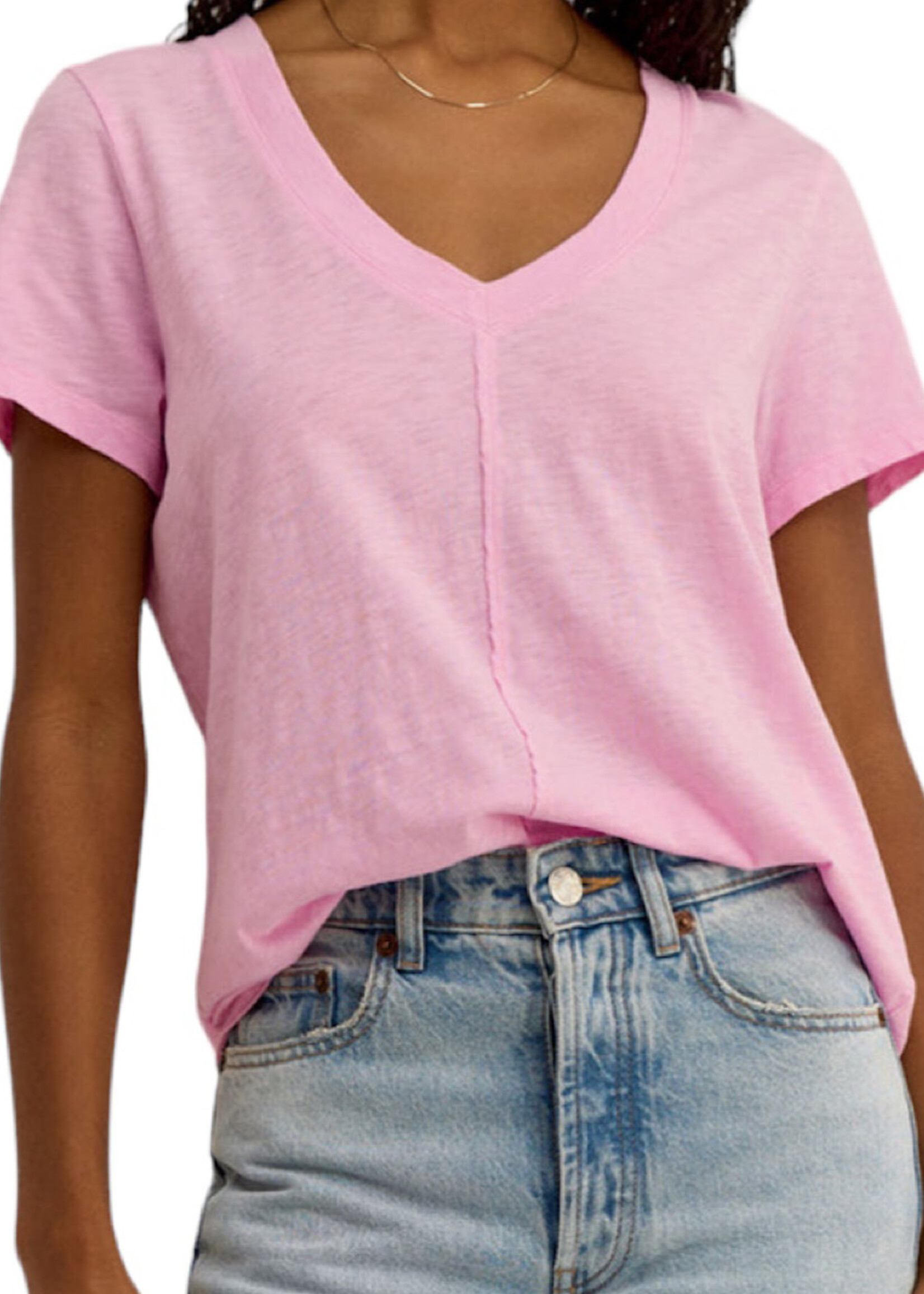 Z Supply Z Supply Asher V Neck Tee Hibiscus