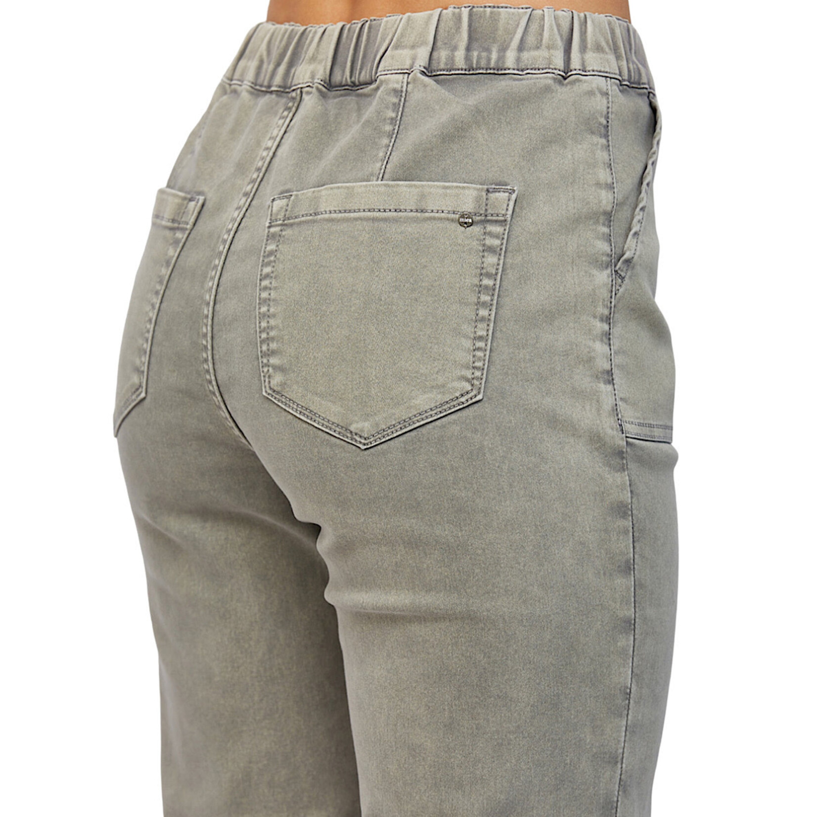 Mica Denim Mica Ash Grey High Rise Jogger Crop MDP-G3164AG