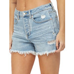 Mica Denim Mica Cool Blue High Rise Shorts MDP-H3069