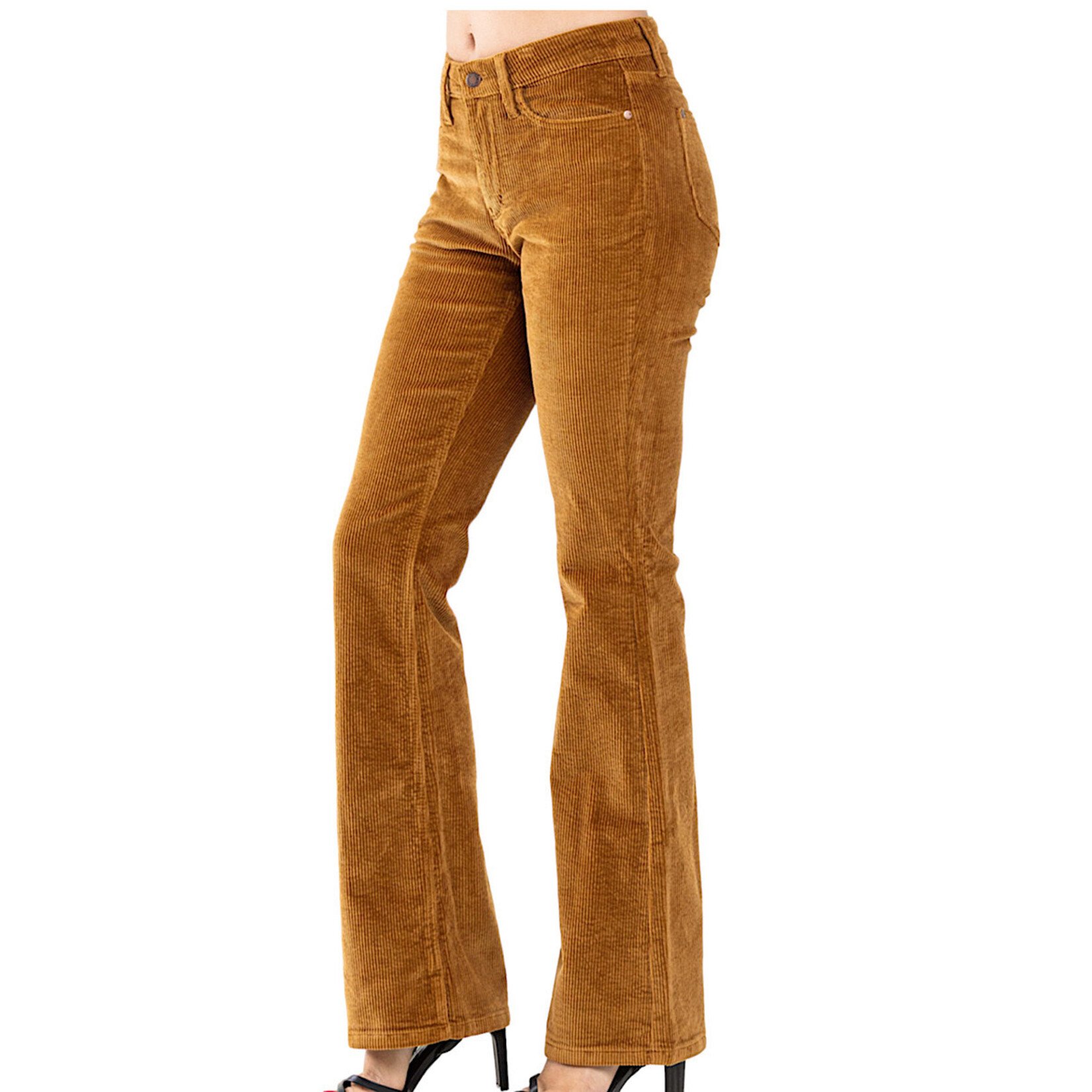 Judy Blue Judy Blue JB88521 Camel MR Overdyed Corduroy Bootcut