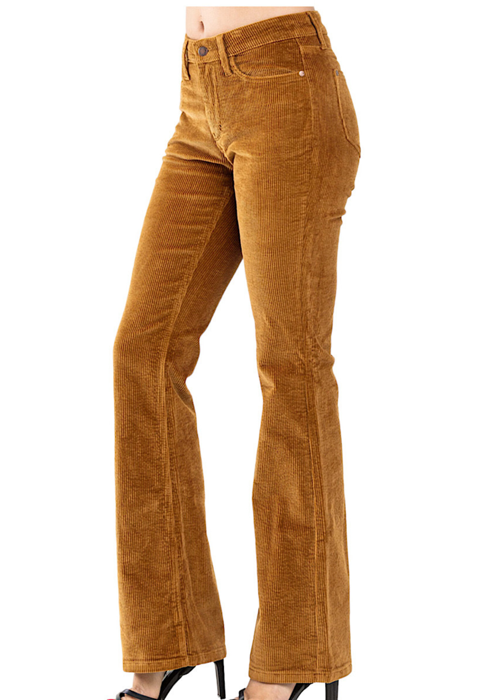 Judy Blue Judy Blue JB88521 Camel MR Overdyed Corduroy Bootcut