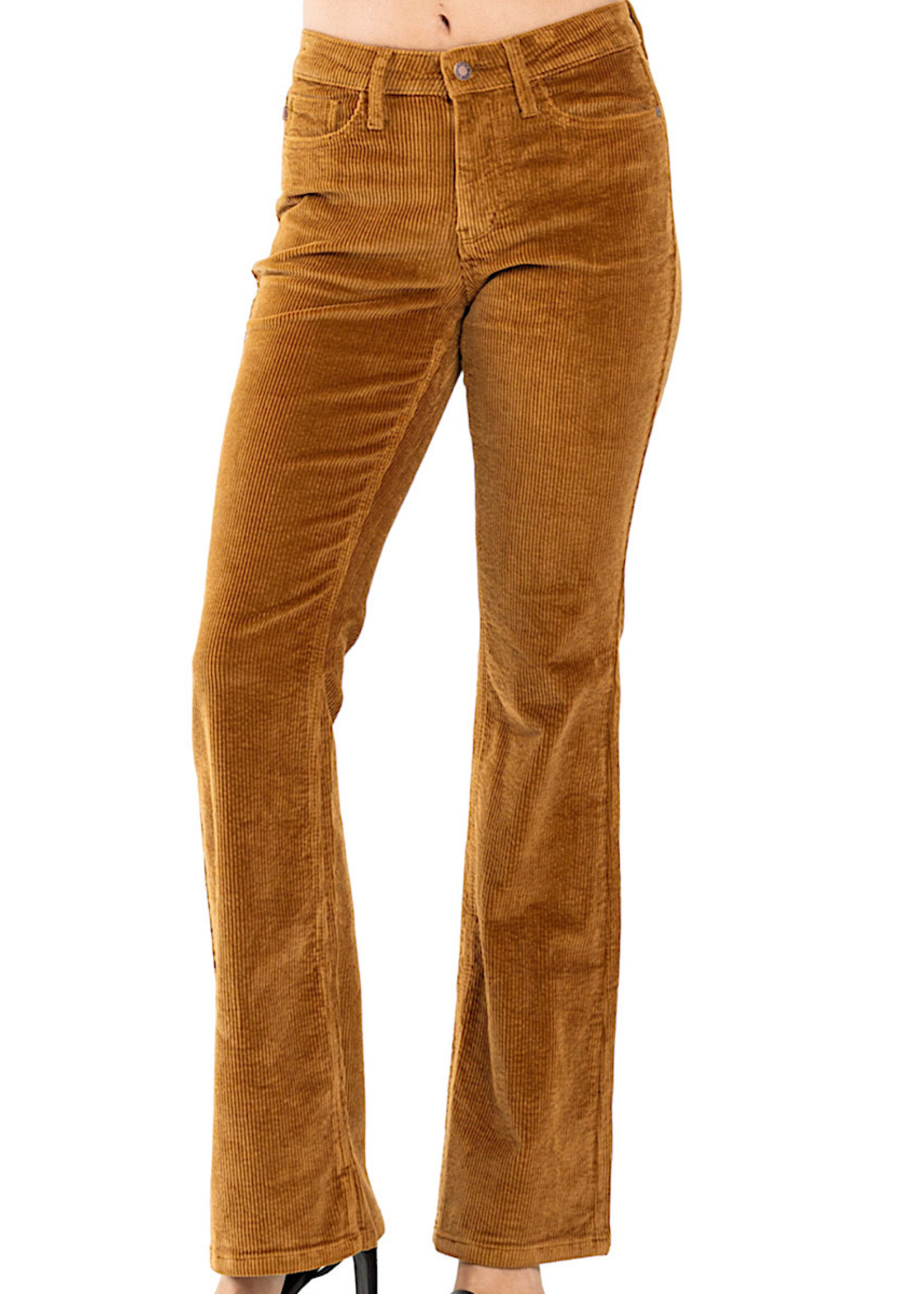 Judy Blue Judy Blue JB88521 Camel MR Overdyed Corduroy Bootcut