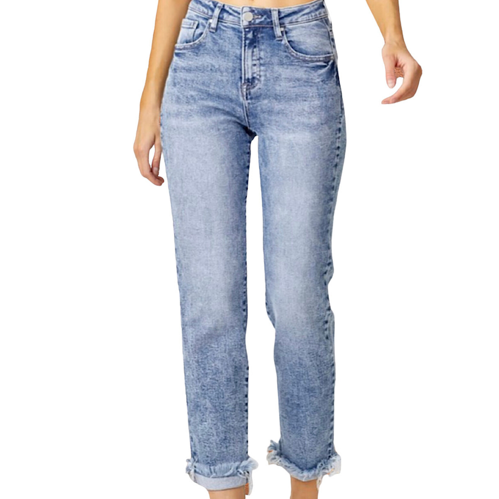 Risen Mid Rise Girlfriend Jeans RDP5313