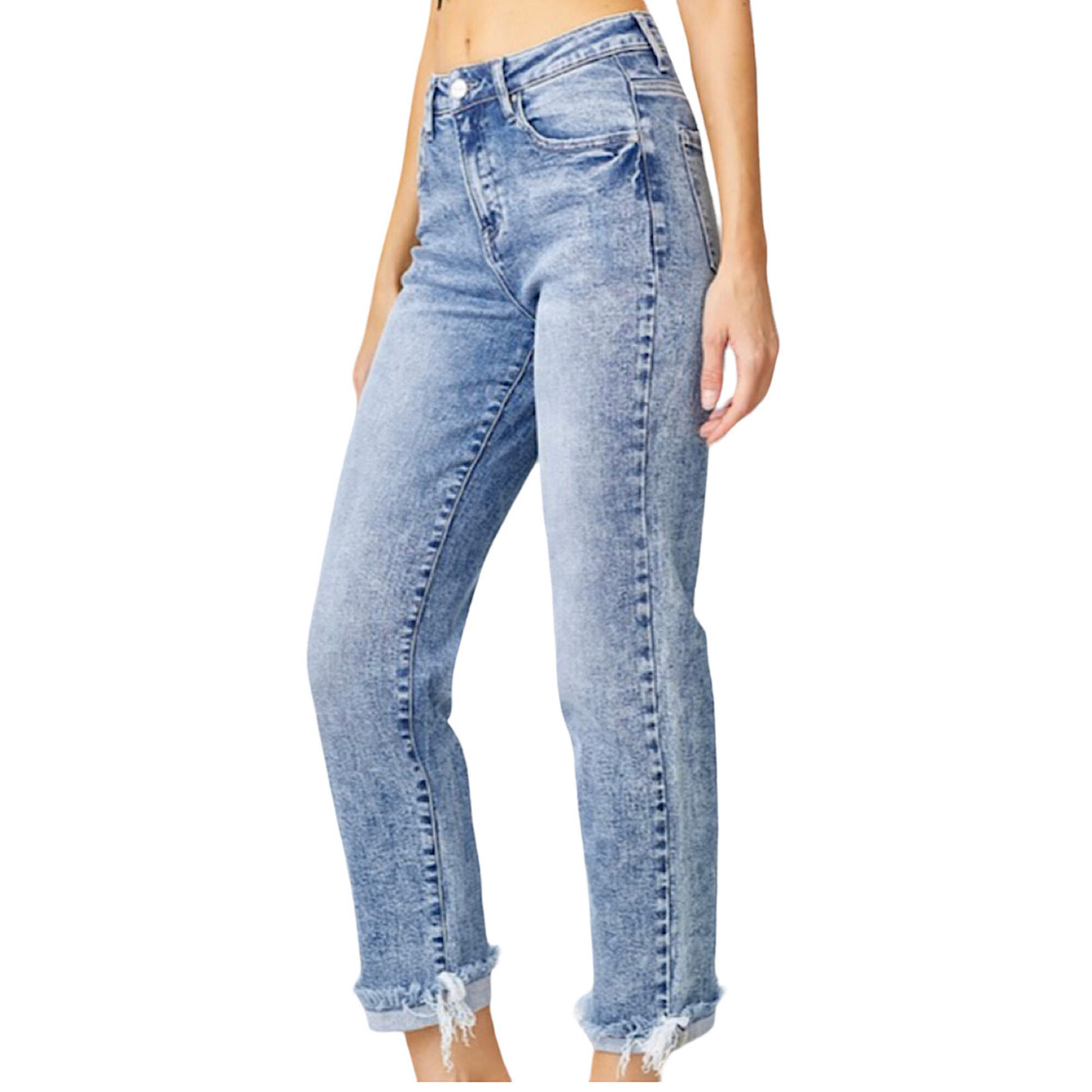 Risen Mid Rise Girlfriend Jeans RDP5313