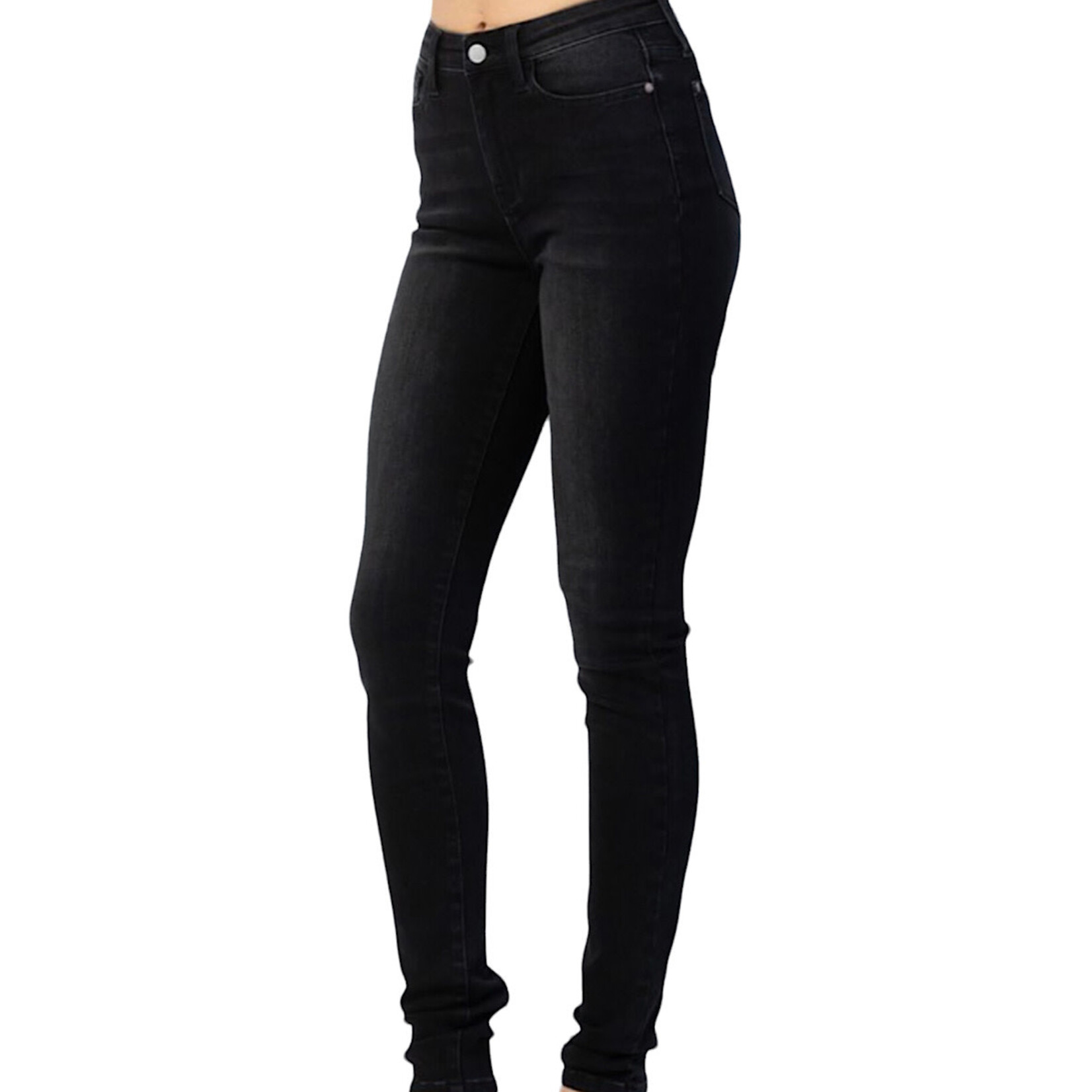 Judy Blue Judy Blue H/W Black Uncuffed Skinny JB88450