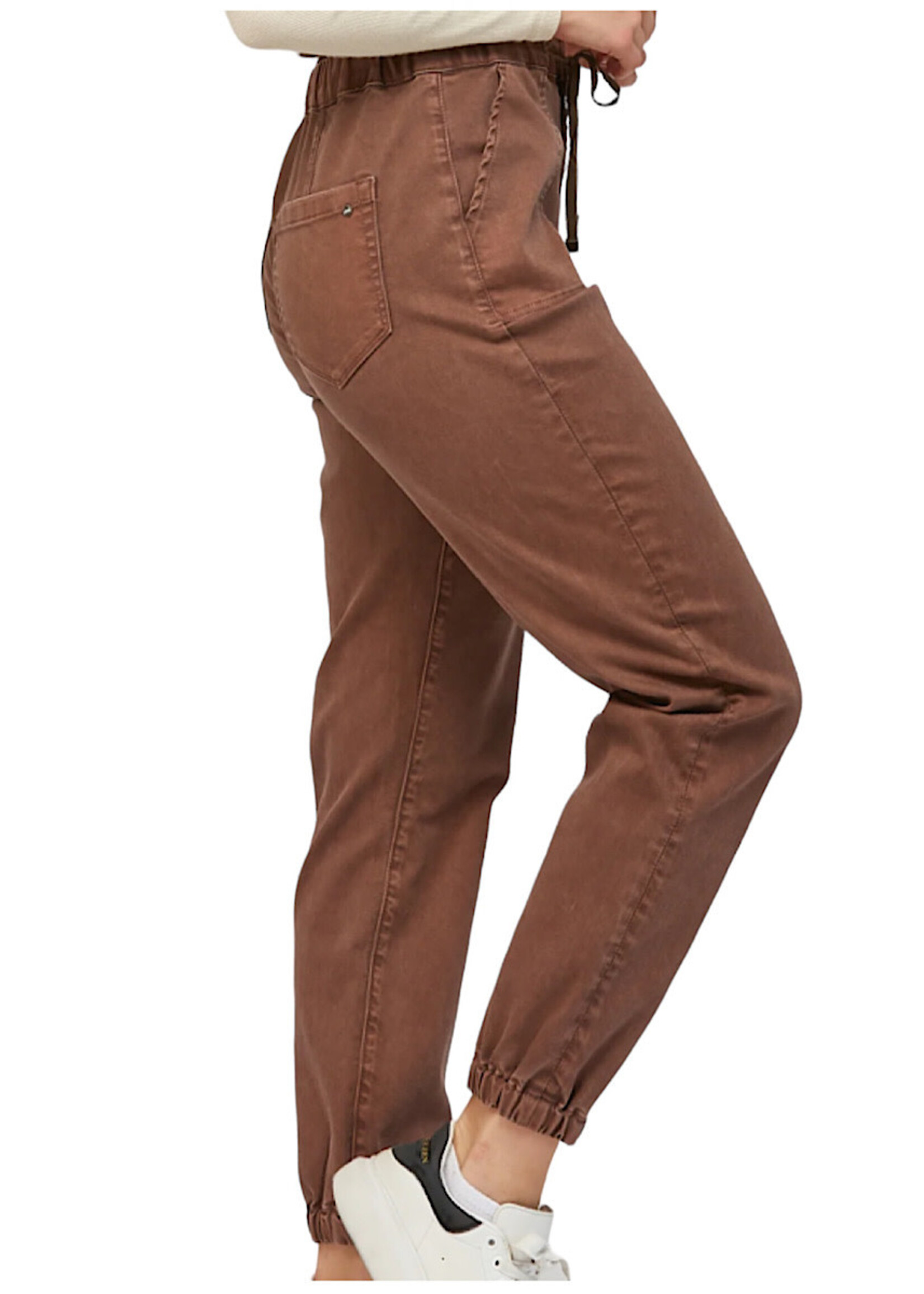 Mica Denim Mica Cocoa High Rise Jogger Crop MDP-G3164CO