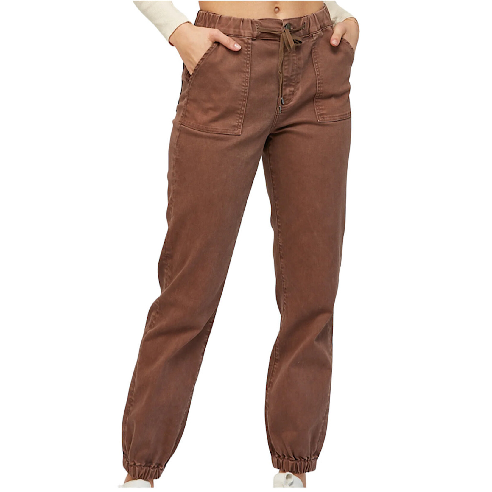 Mica Denim Mica Cocoa High Rise Jogger Crop MDP-G3164CO