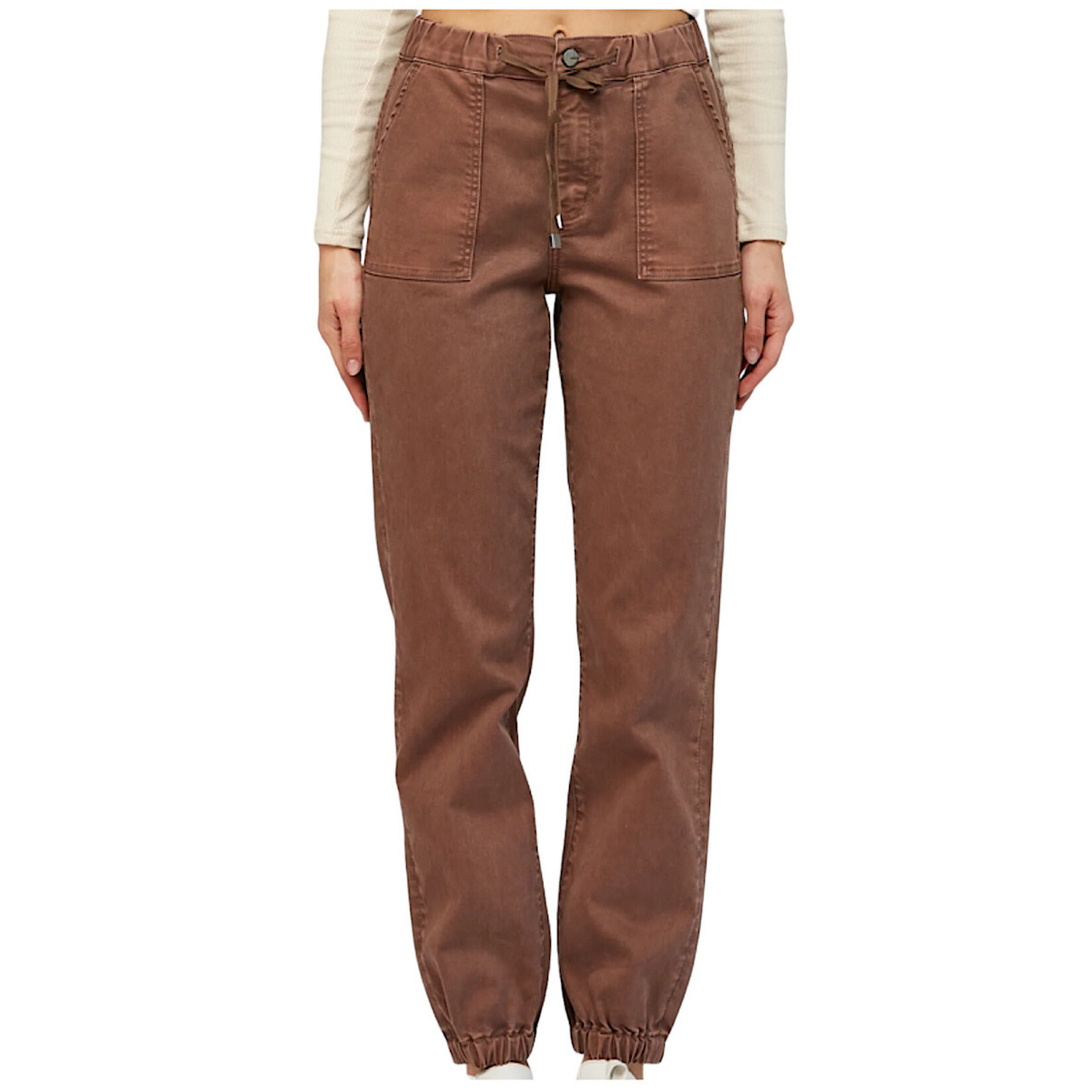 Mica Denim Mica Cocoa High Rise Jogger Crop MDP-G3164CO