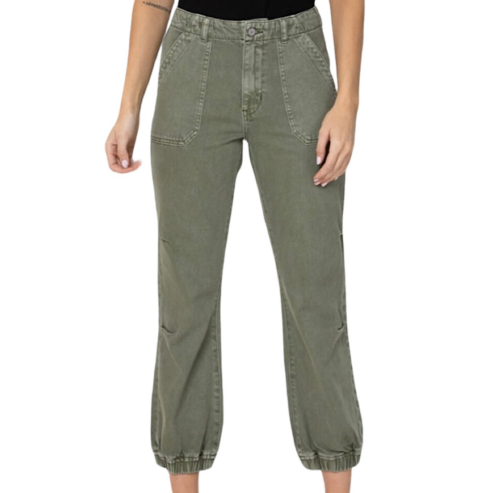 Vervet Olive Slim Joggers V2378