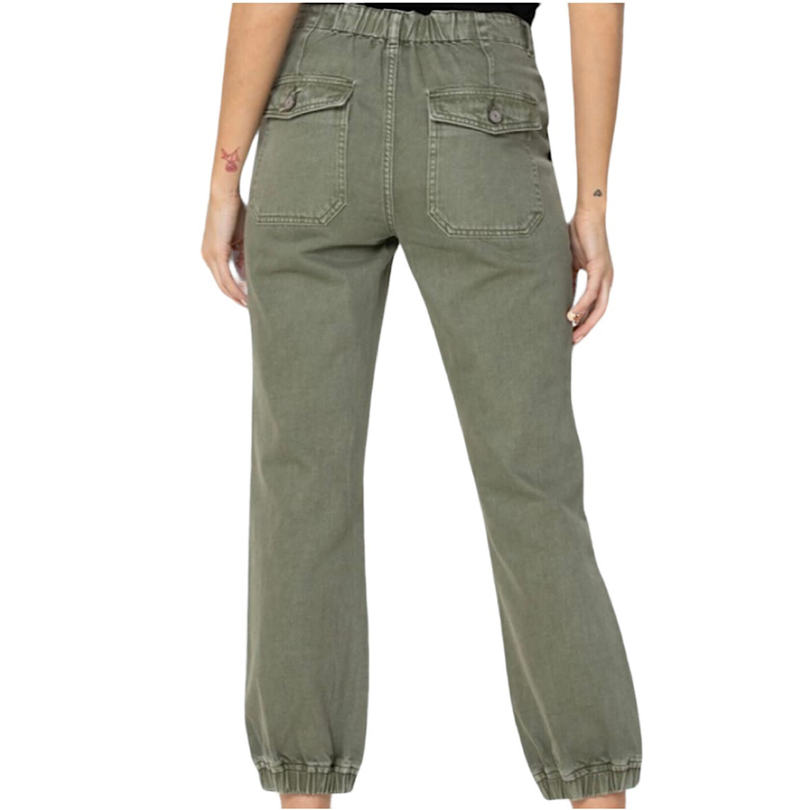 Vervet Olive Slim Joggers V2378