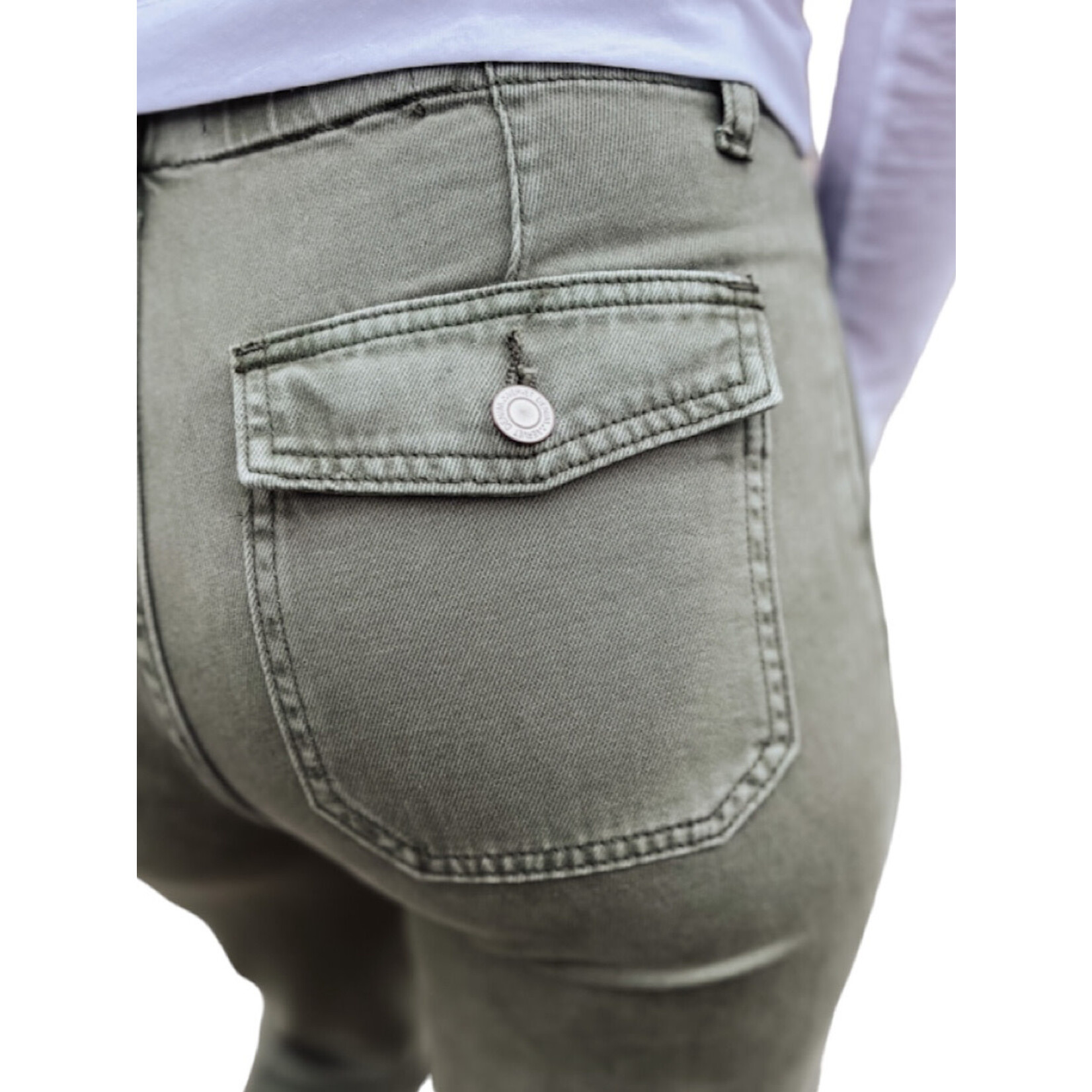 Vervet Olive Slim Joggers V2378