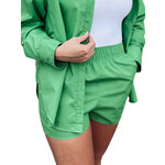 High Rise Side Slit Shorts