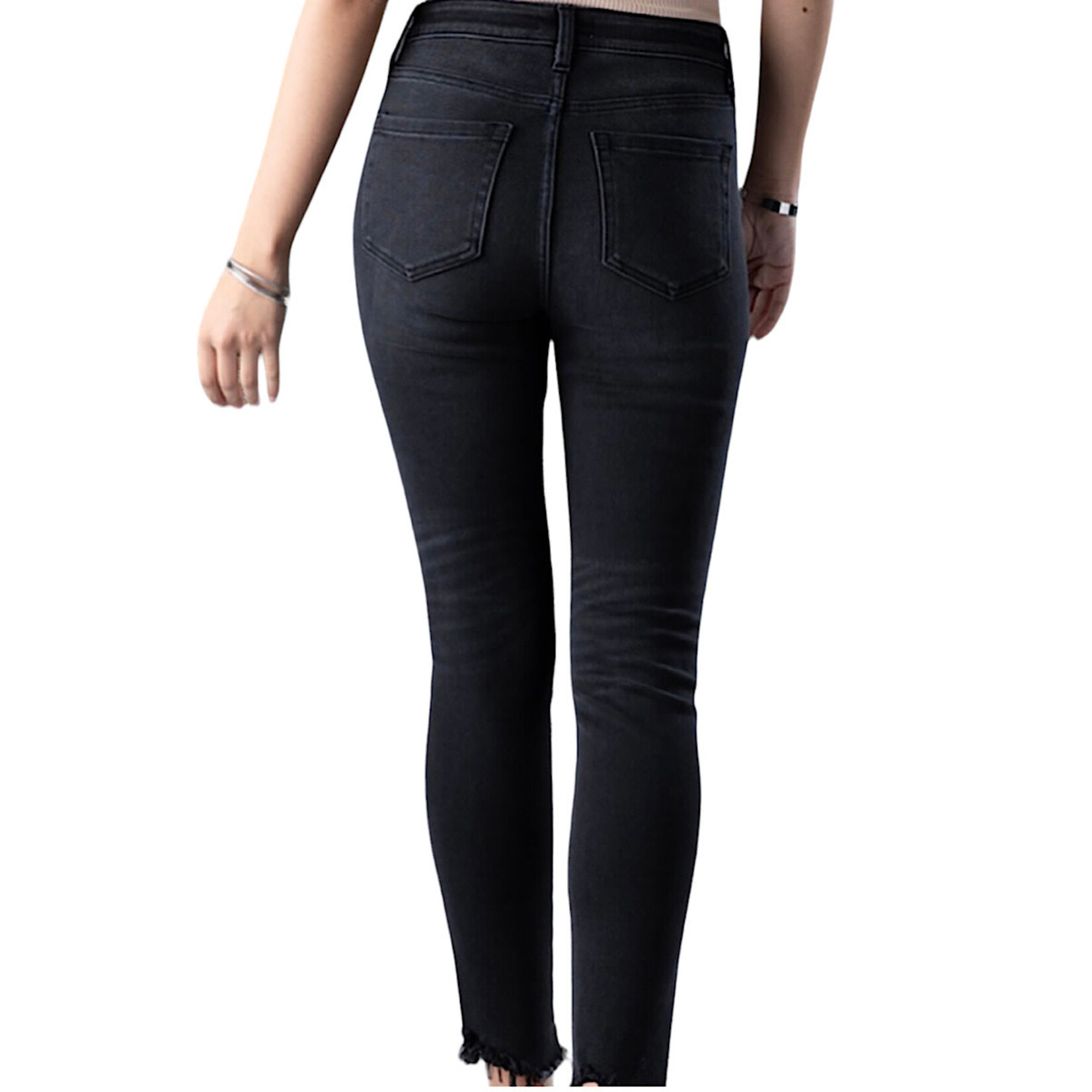 Ceros2113 Black High Rise Ankle Skinny