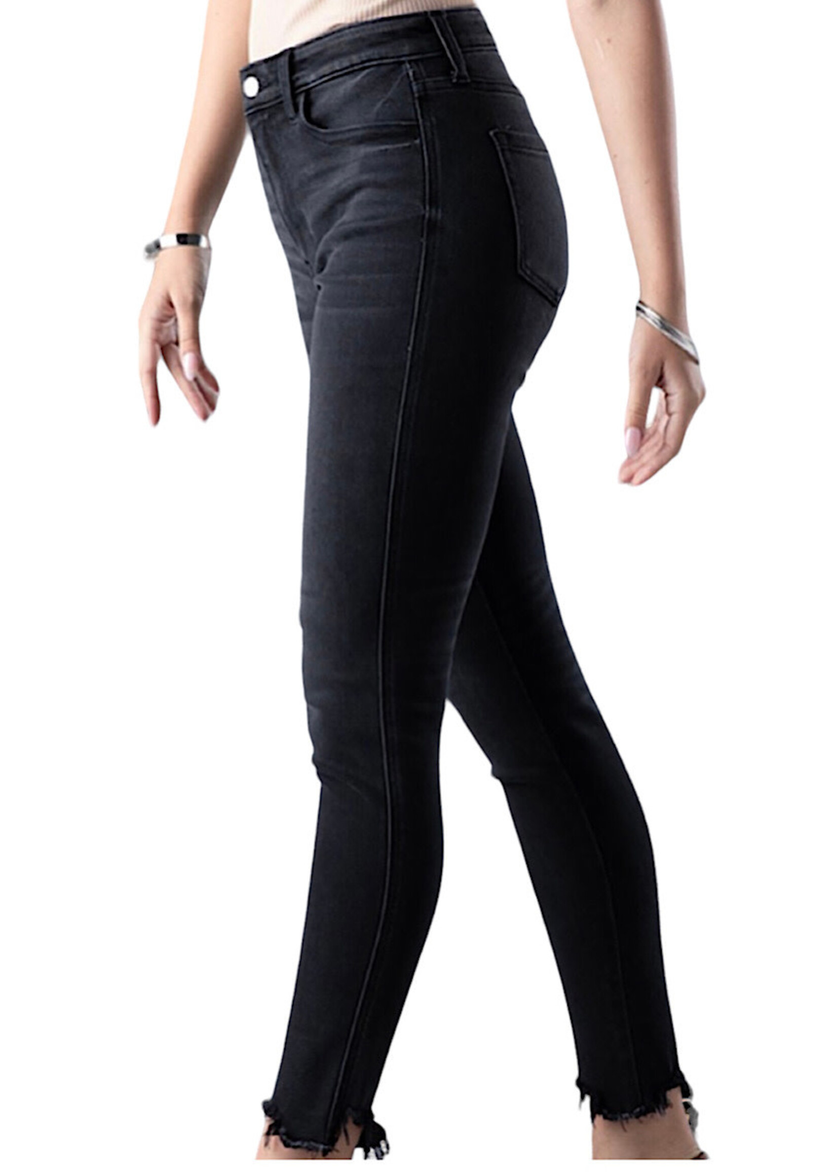 Ceros2113 Black High Rise Ankle Skinny