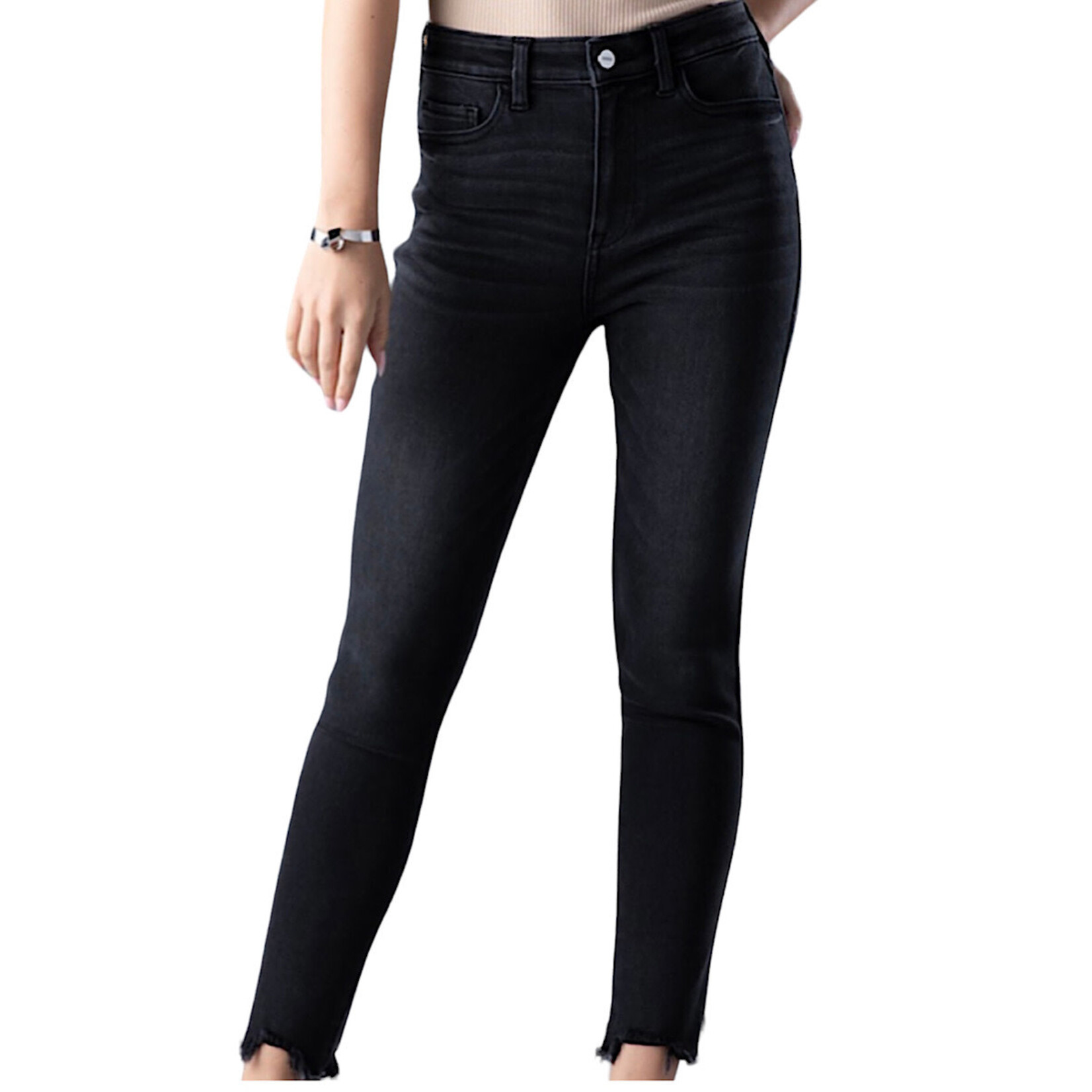 Ceros2113 Black High Rise Ankle Skinny