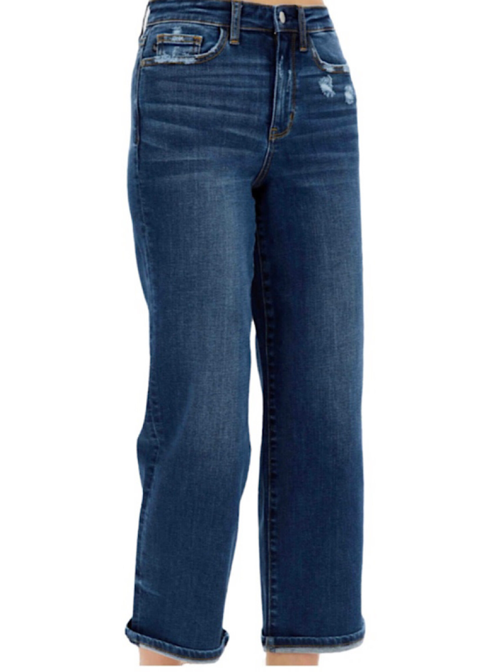 Judy Blue Judy Blue High Waist Destroyed Pocket Wide JB82497
