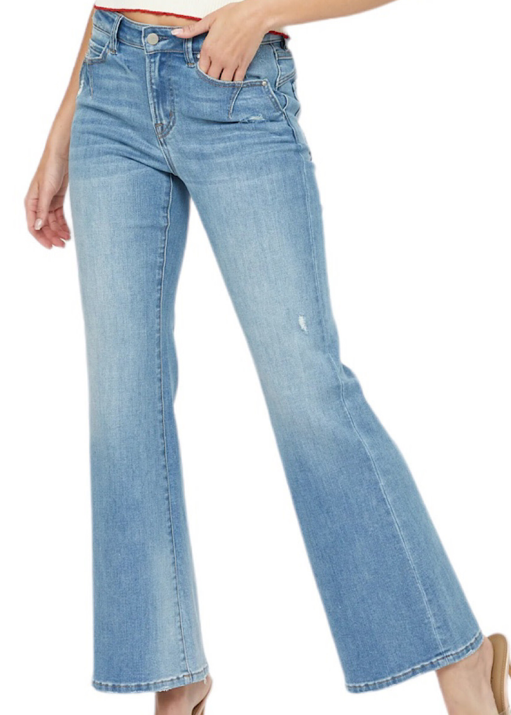 Mica Denim Mica Gallimard Mid Rise Slight Flare/Dart Detail MDP-F645
