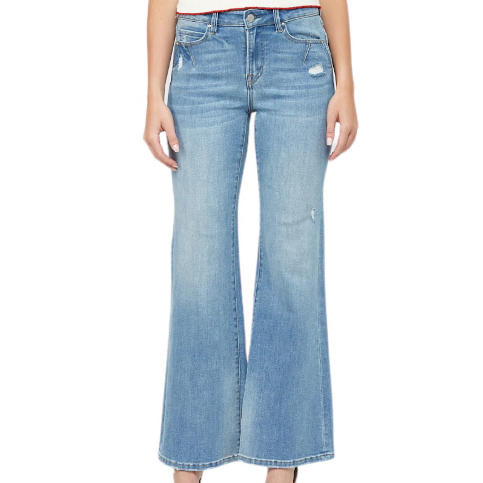 Mica Denim Mica Gallimard Mid Rise Slight Flare/Dart Detail MDP-F645