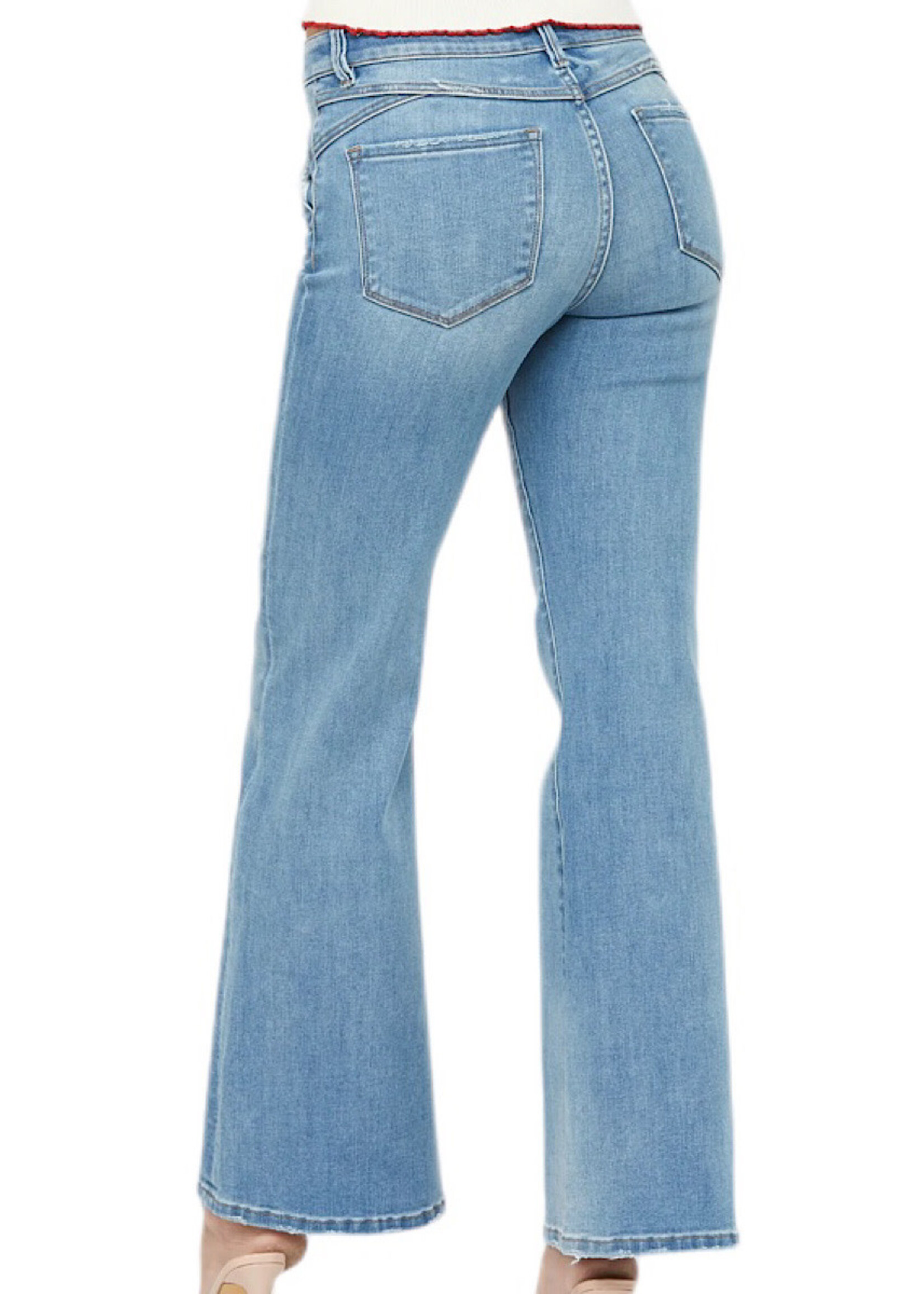 Mica Denim Mica Gallimard Mid Rise Slight Flare/Dart Detail MDP-F645