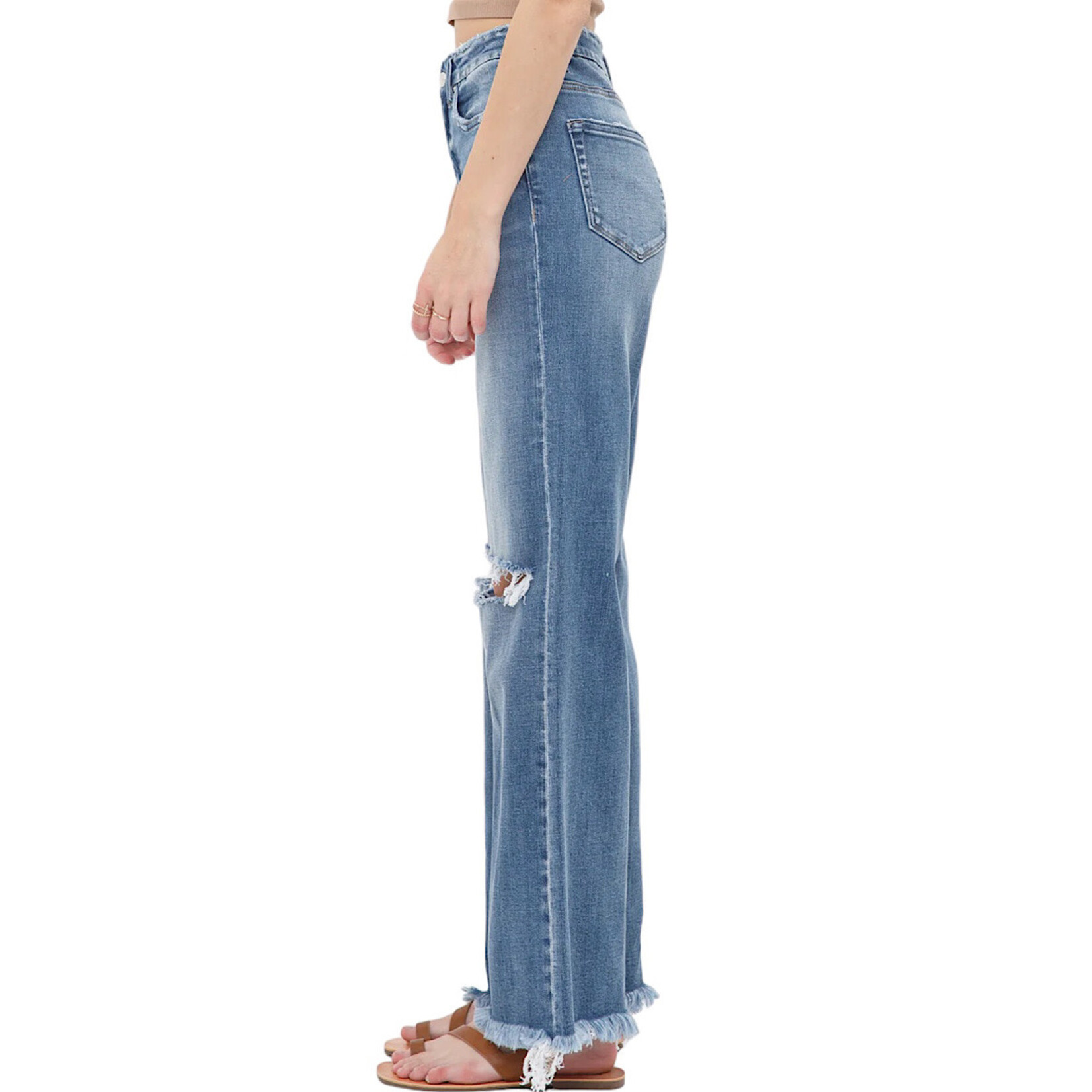Mica Denim Mica Dehours Stretch Super High Rise Wide Leg MDP-W182
