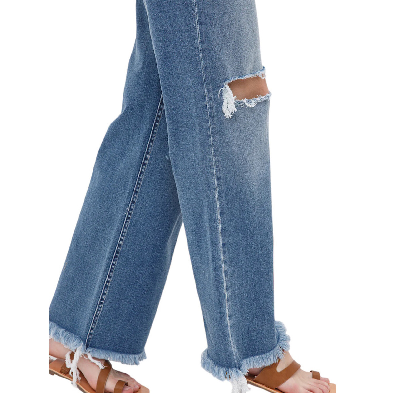 Mica Denim Mica Dehours Stretch Super High Rise Wide Leg MDP-W182