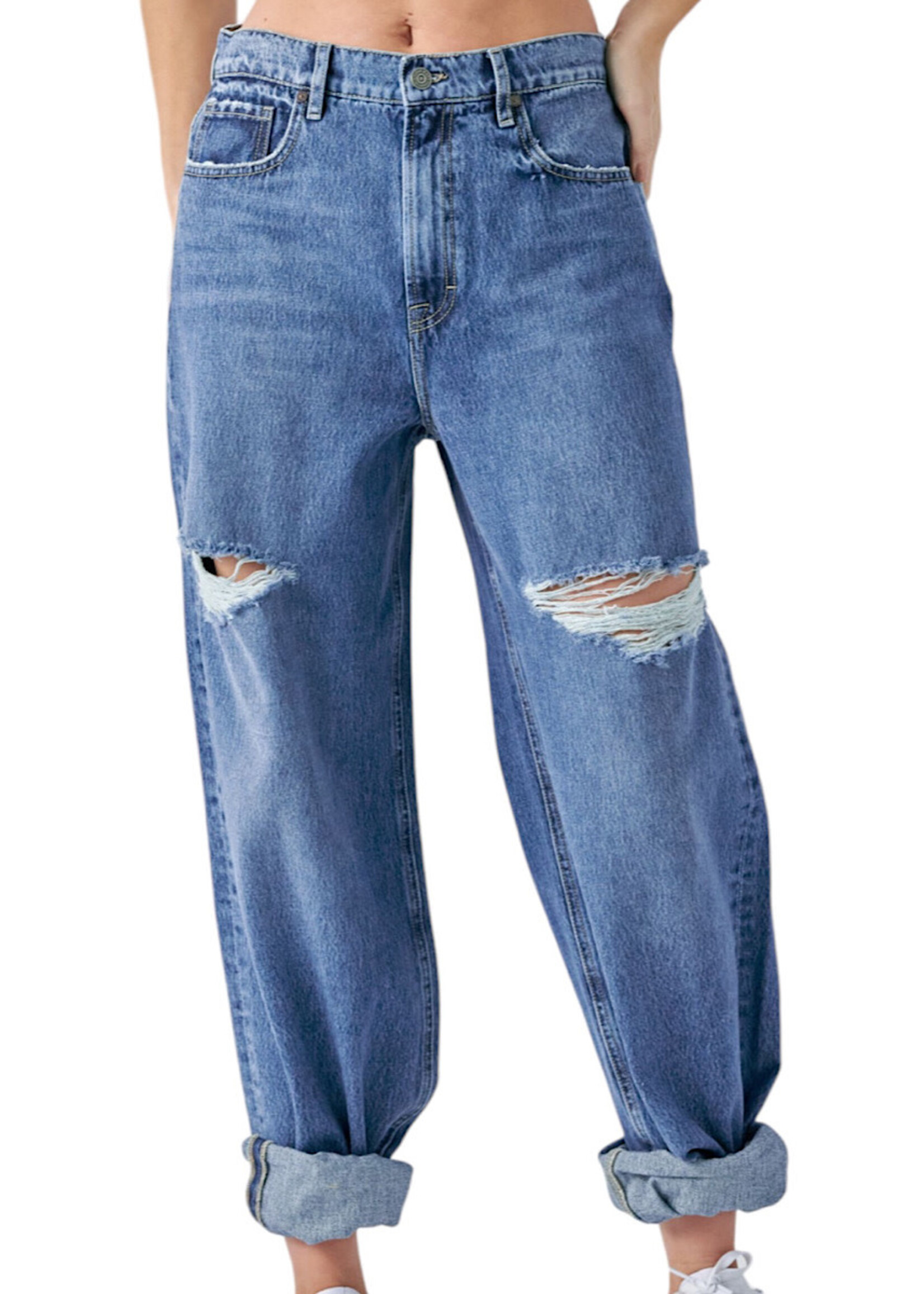 Hidden Hidden HD9153B-MD Medium Dark Alyx High Rise Baggy Jeans
