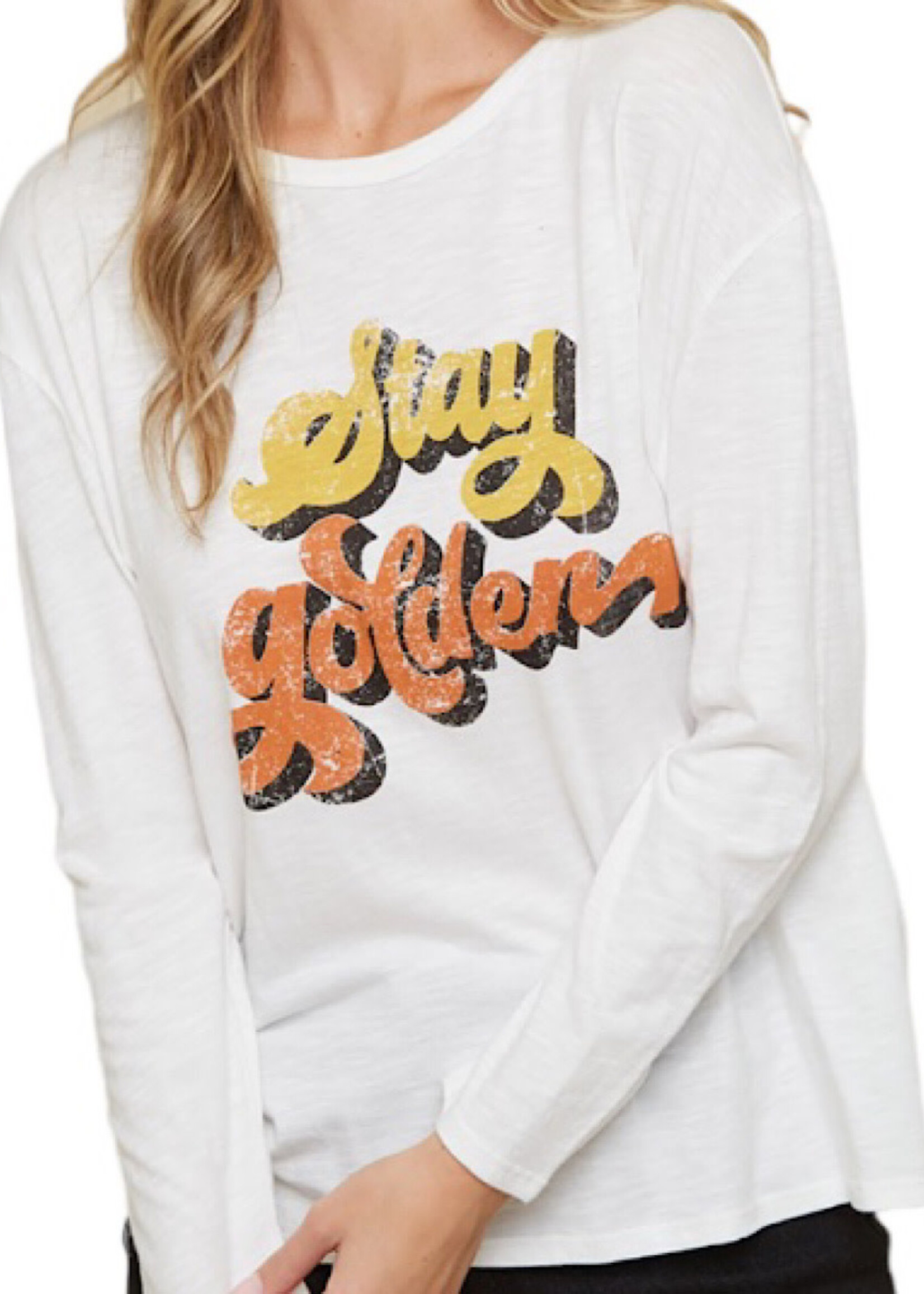 Stay Golden Long Sleeve Graphic Tee