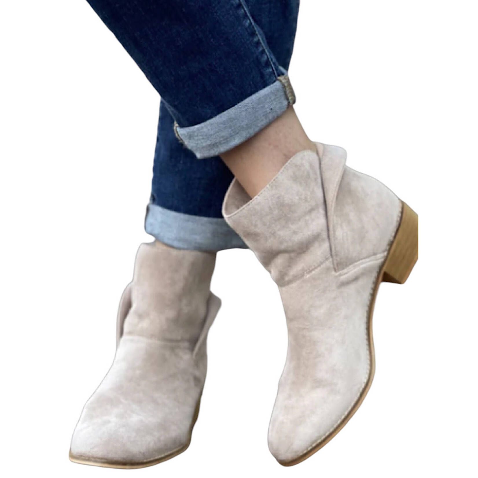 Corkys Beige Spill The Tea Bootie