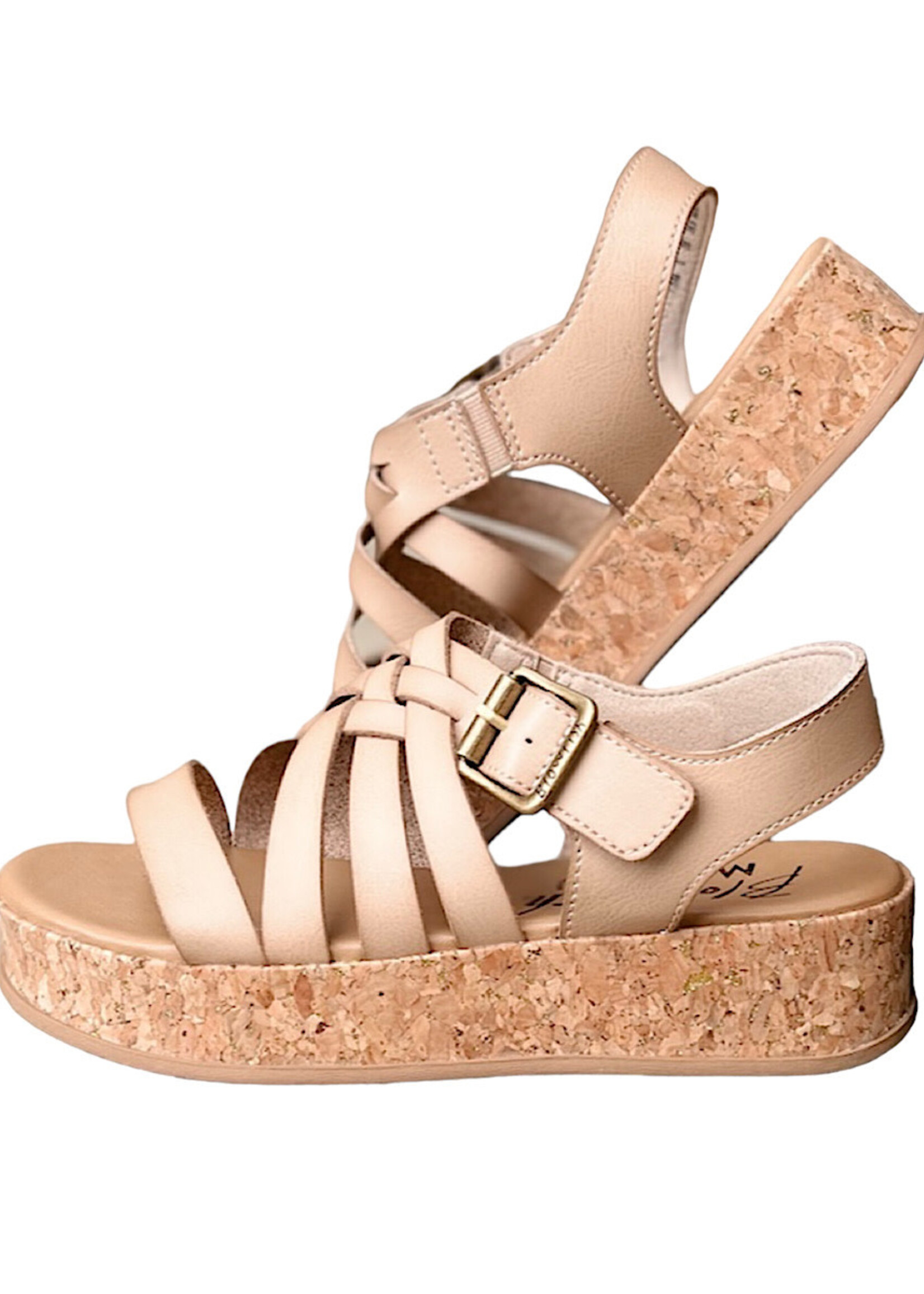 Blowfish Merci Almond Faux Leather Sandals