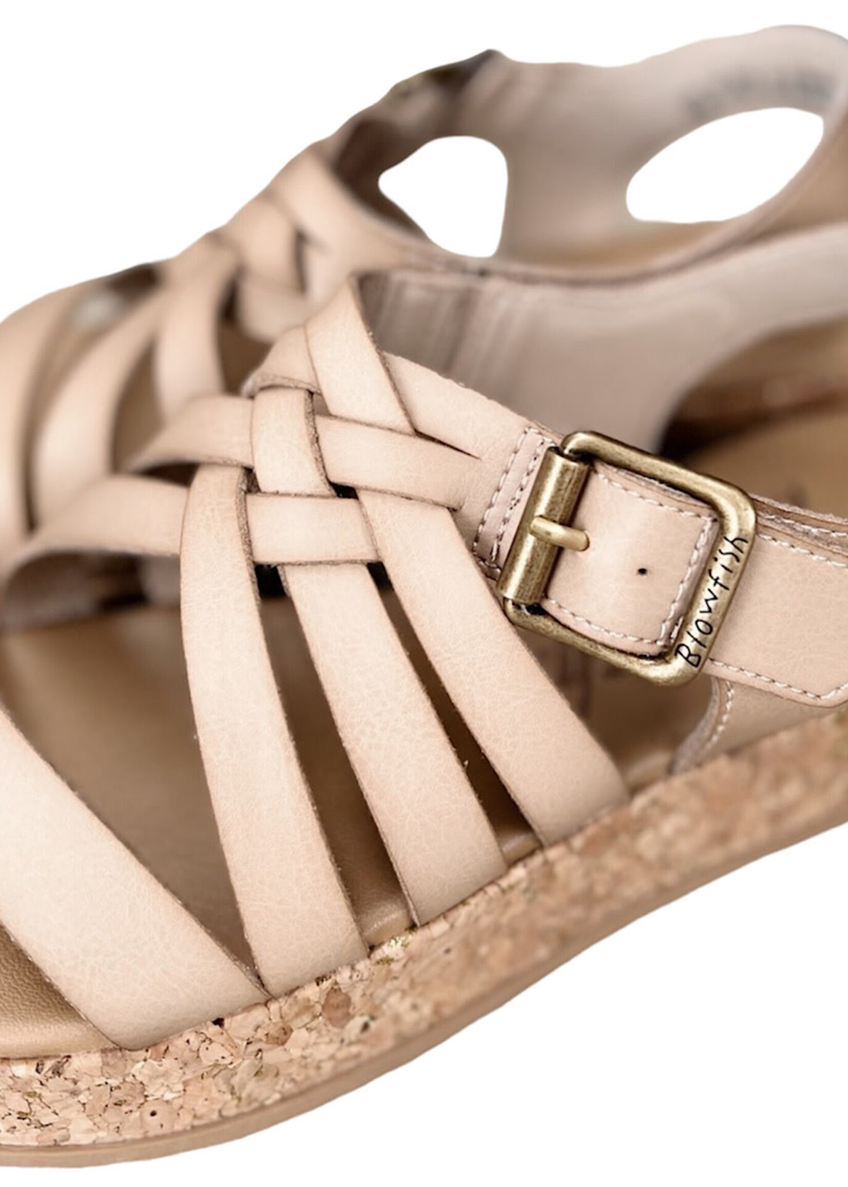 Blowfish Merci Almond Faux Leather Sandals