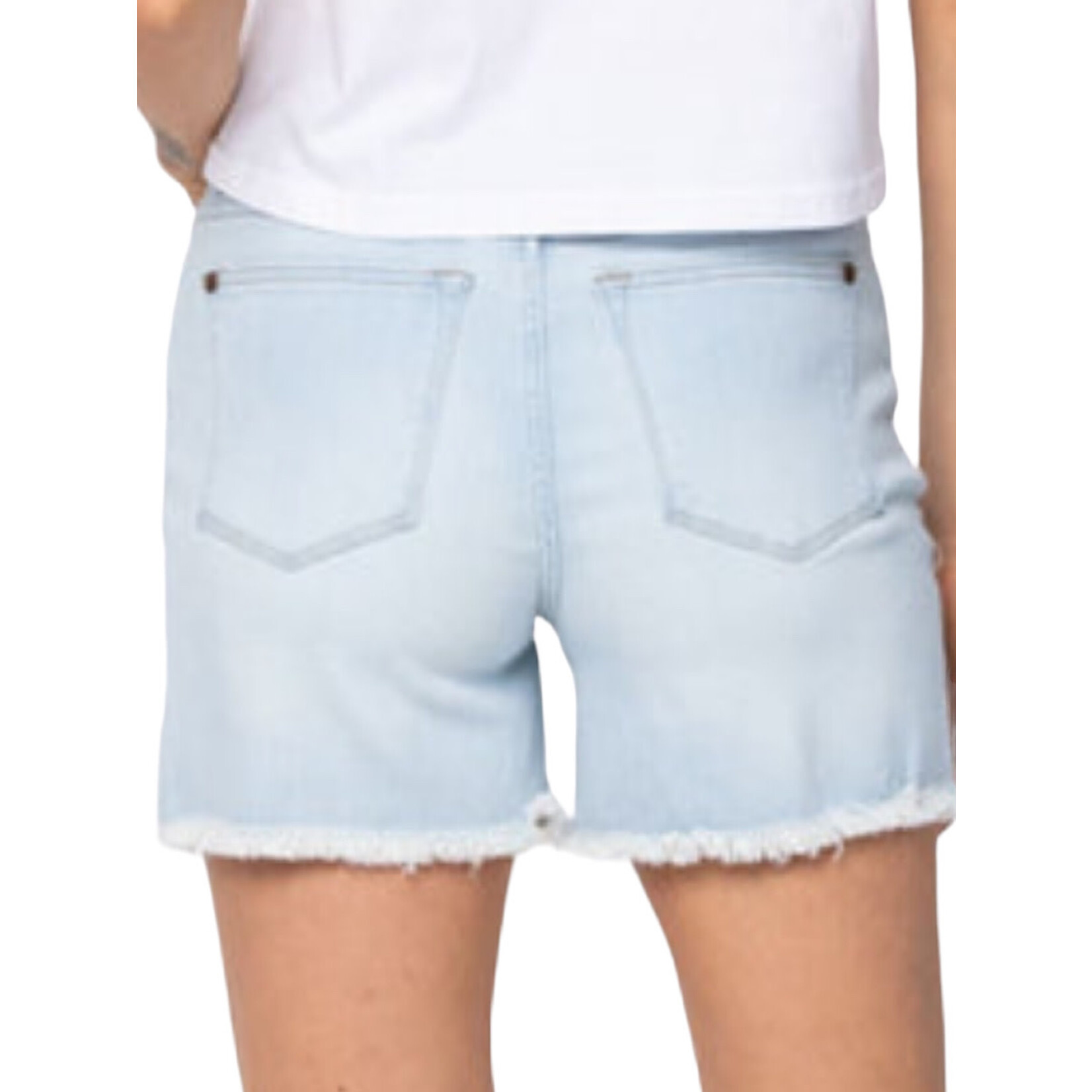 Judy Blue JB150073 Hi Waist Bleach Cut Shorts