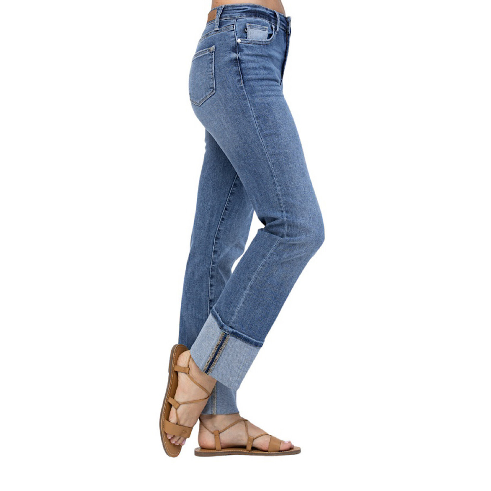Judy Blue Judy Blue H/R Straight Leg with Wide Cuff JB88328