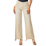 Risen Khaki High Rise Wide Jeans RDP5383