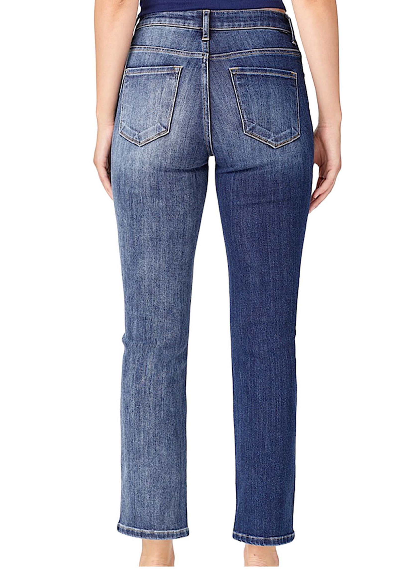 RISEN RDP5261 High Rise Slender Straight Jeans