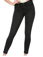 Mica Denim MICA MDP-S680BK Black Washed Super Soft Mid Rise Knit Denim Skinny
