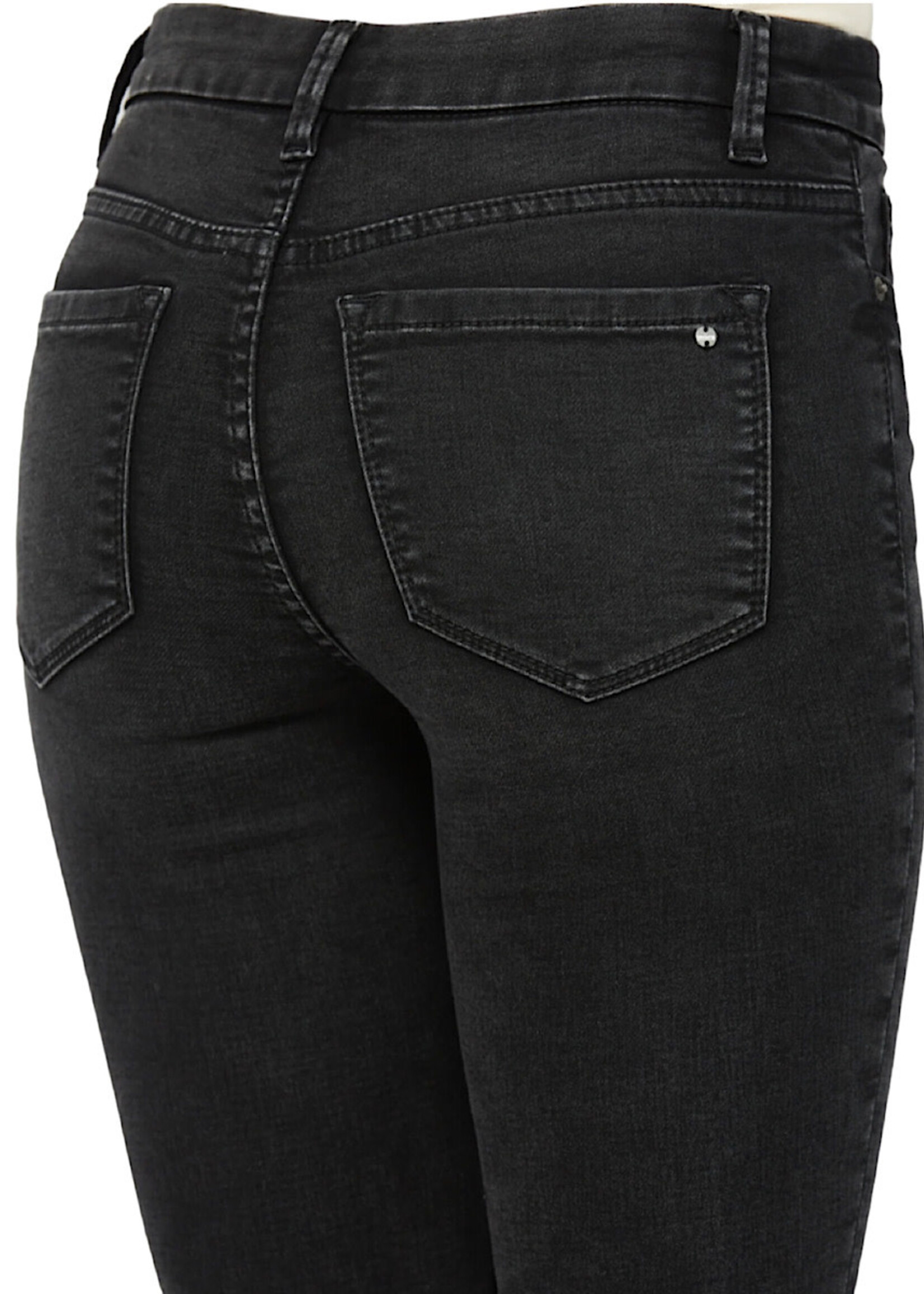 Mica Denim MICA MDP-S680BK Black Washed Super Soft Mid Rise Knit Denim Skinny