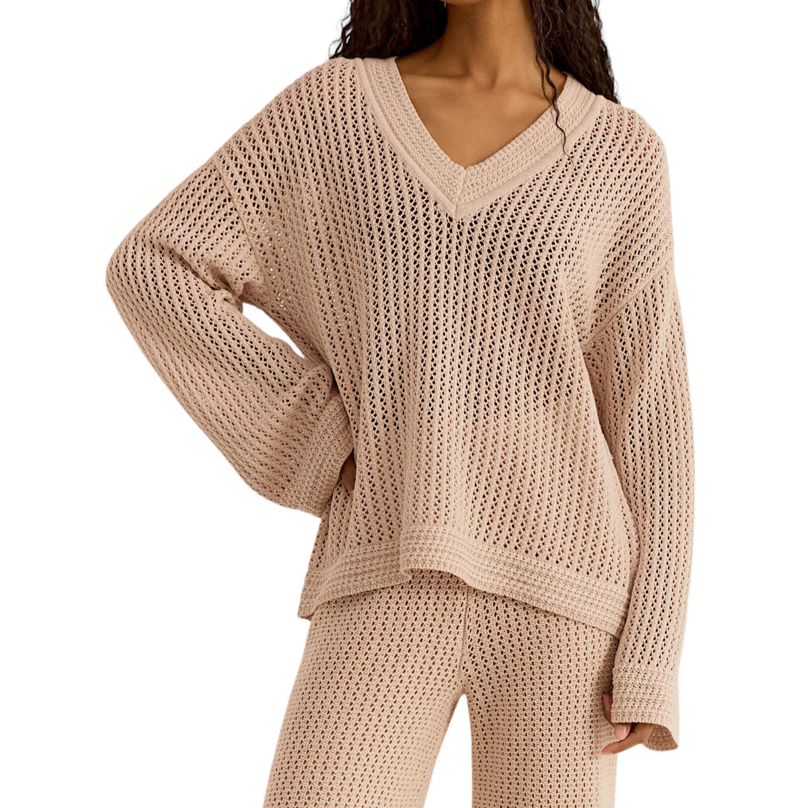 Z Supply Z Supply Kiami Crochet Sweater Natural
