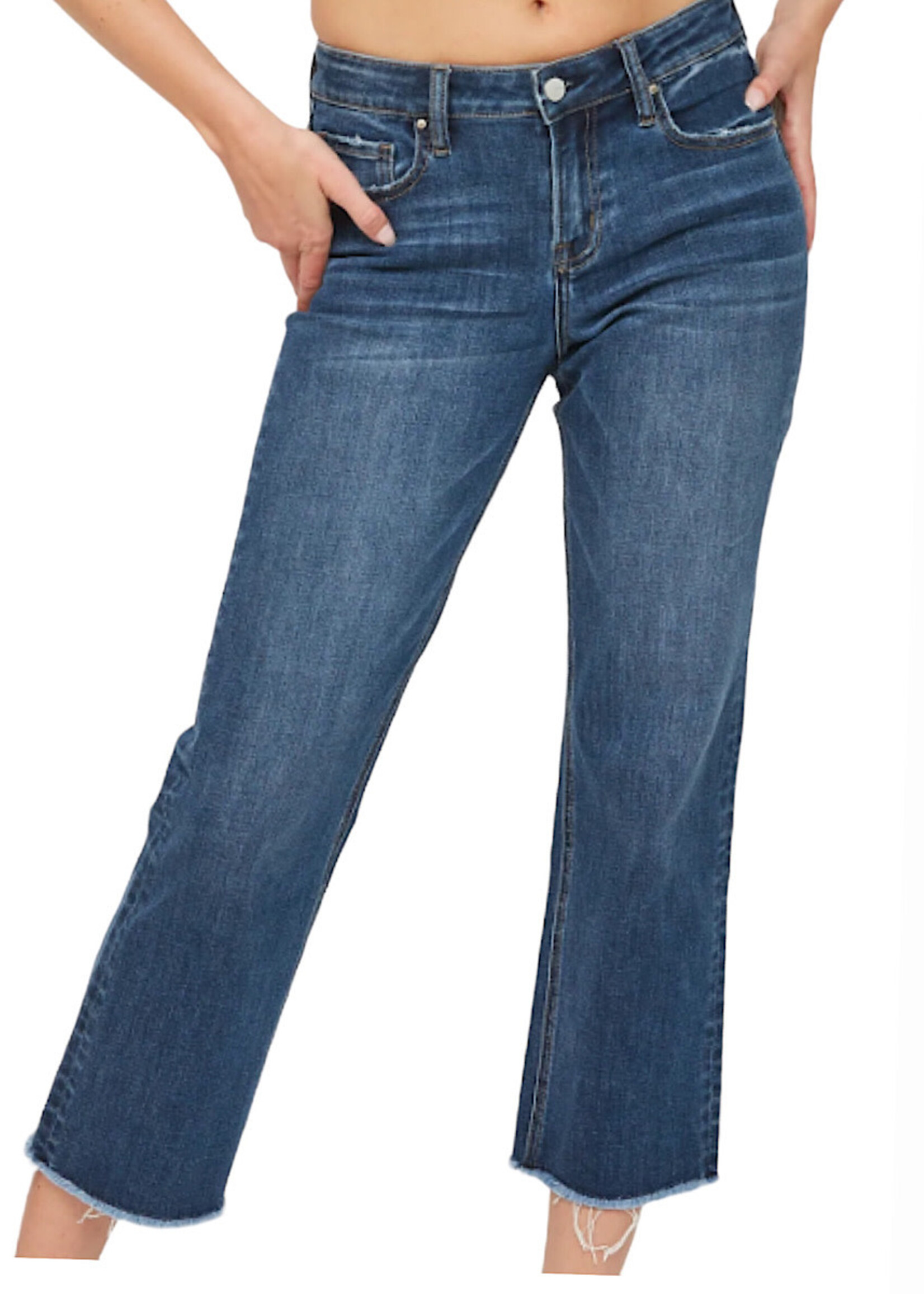 MDP-T649 Mid Rise Straight Crop
